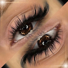 ALICROWN Fox Eye False Eyelashes side view of lash band