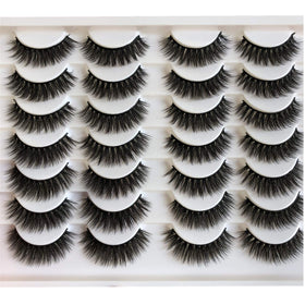 ALICROWN HAIR Short False Eyelashes front view in packaging