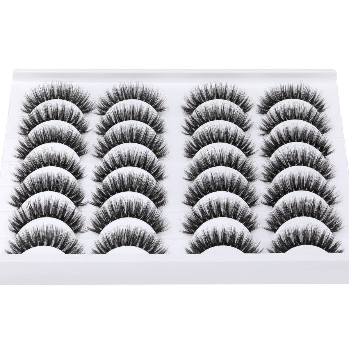 ALICROWN HAIR Short False Eyelashes in a beauty routine setting