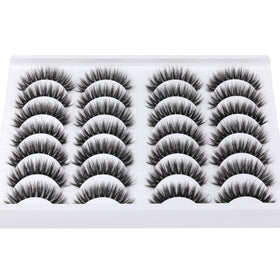 ALICROWN HAIR Short False Eyelashes in a beauty routine setting