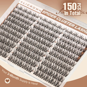 ALICROWN HAIR Spider Lash Clusters Kit contents overview