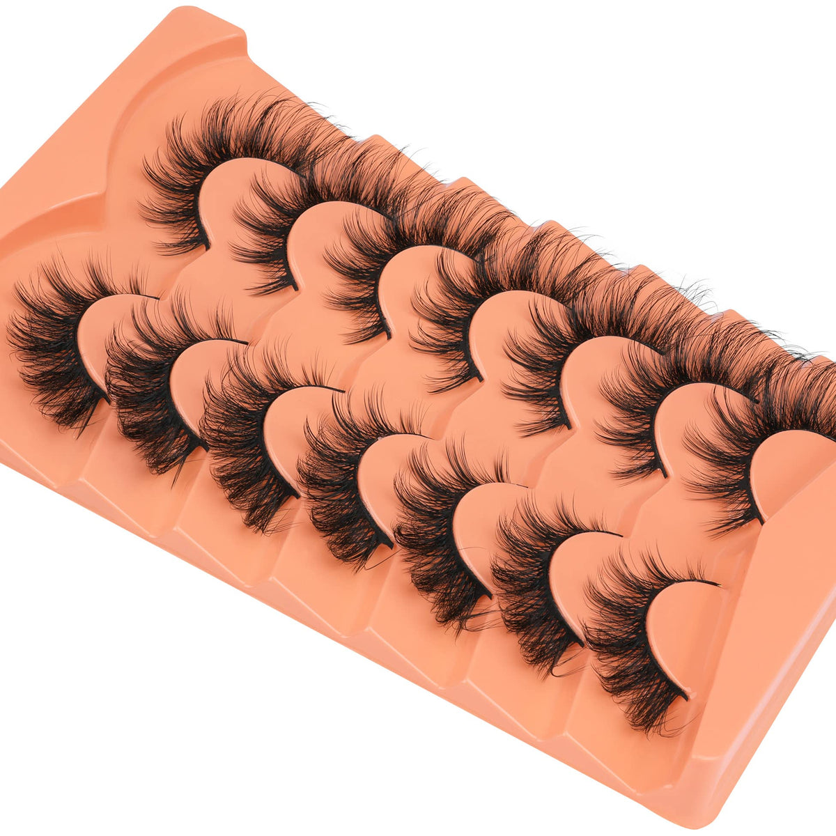 ALICROWN Mink Lashes Cat Eye Eyelashes in a beauty setup
