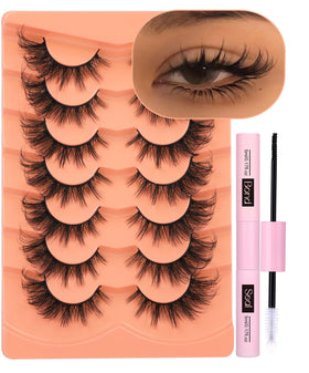 ALICROWN Mink Lashes Cat Eye Eyelashes Kit front view with packaging