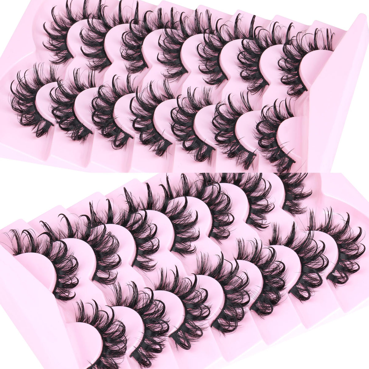 ALICROWN Wispy False Eyelashes close-up