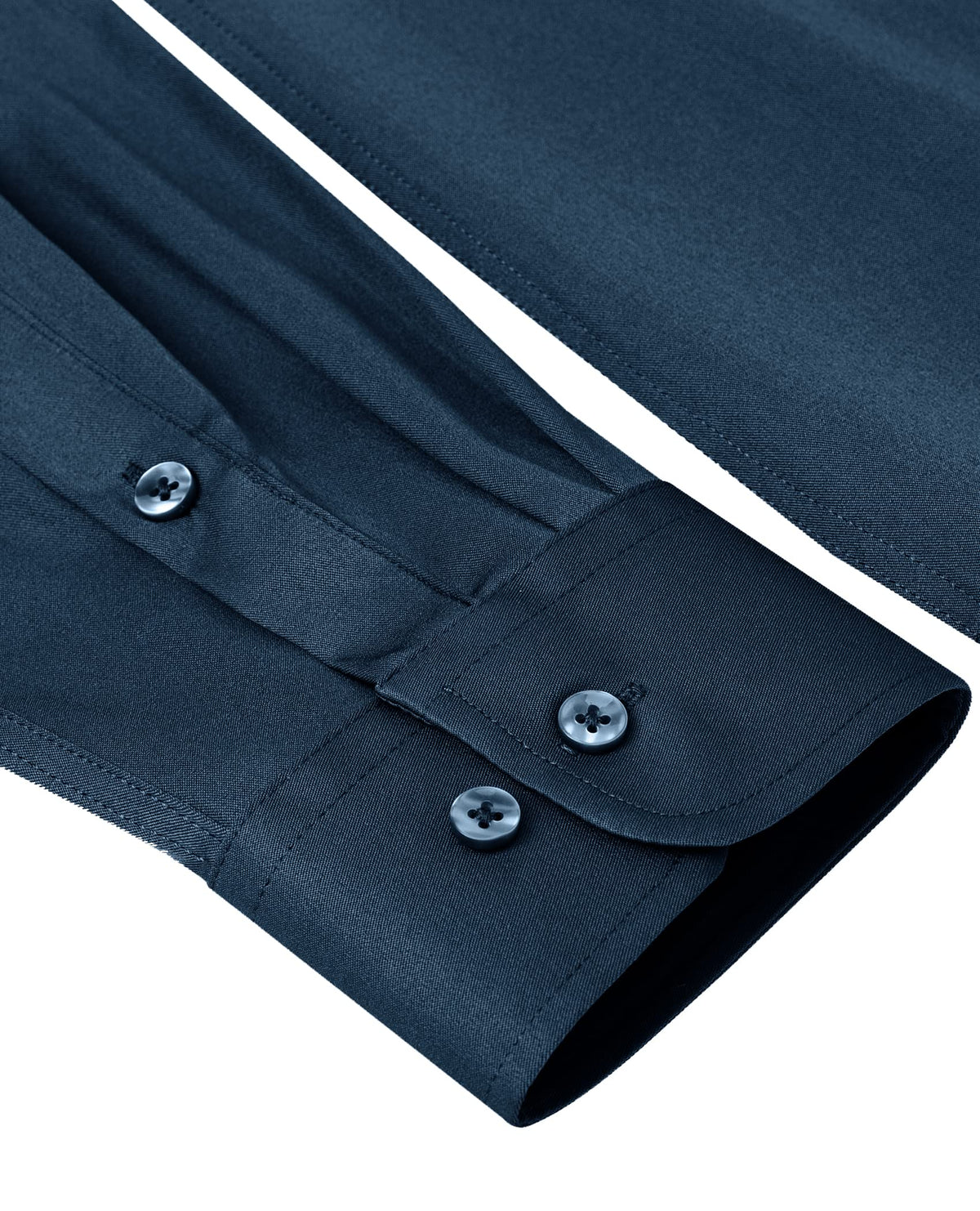 Alimens & Gentle Men's Light Navy Dress Shirt on a model