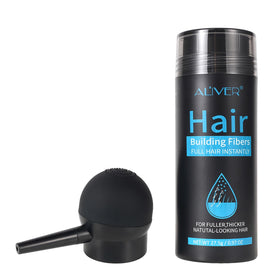 ALIVER Hair Fibers for Thinning Hair Black 27.5g front view