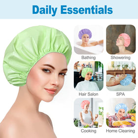 All 12 CHFONG shower caps displayed together