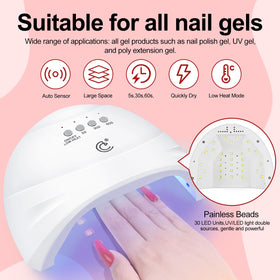 All 35 colours of COSCELIA Gel Nail Polish displayed