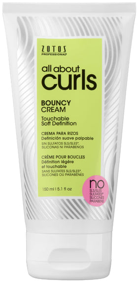 ALL ABOUT CURLS Bouncy Cream Styling 5.1 Fl Oz front view