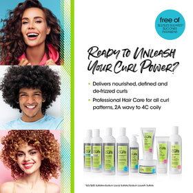 ALL ABOUT CURLS Bouncy Cream Styling application on curls