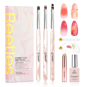 All components of beetles Gel Polish Blooming Gel Nail Art Brushes Set