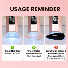 All components of the beetles Nail Tips Glue Kit