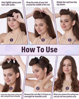 All-day curls with posicurly Heatless Hair Curler