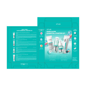 All four products from ANUA Salmon DNA PDRN Glow Essential Starter Kit arranged together