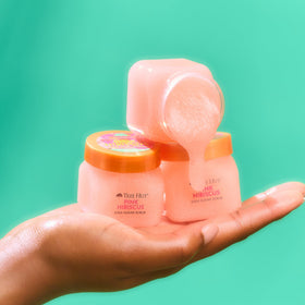 All four products from Tree Hut Pink Hibiscus set displayed together