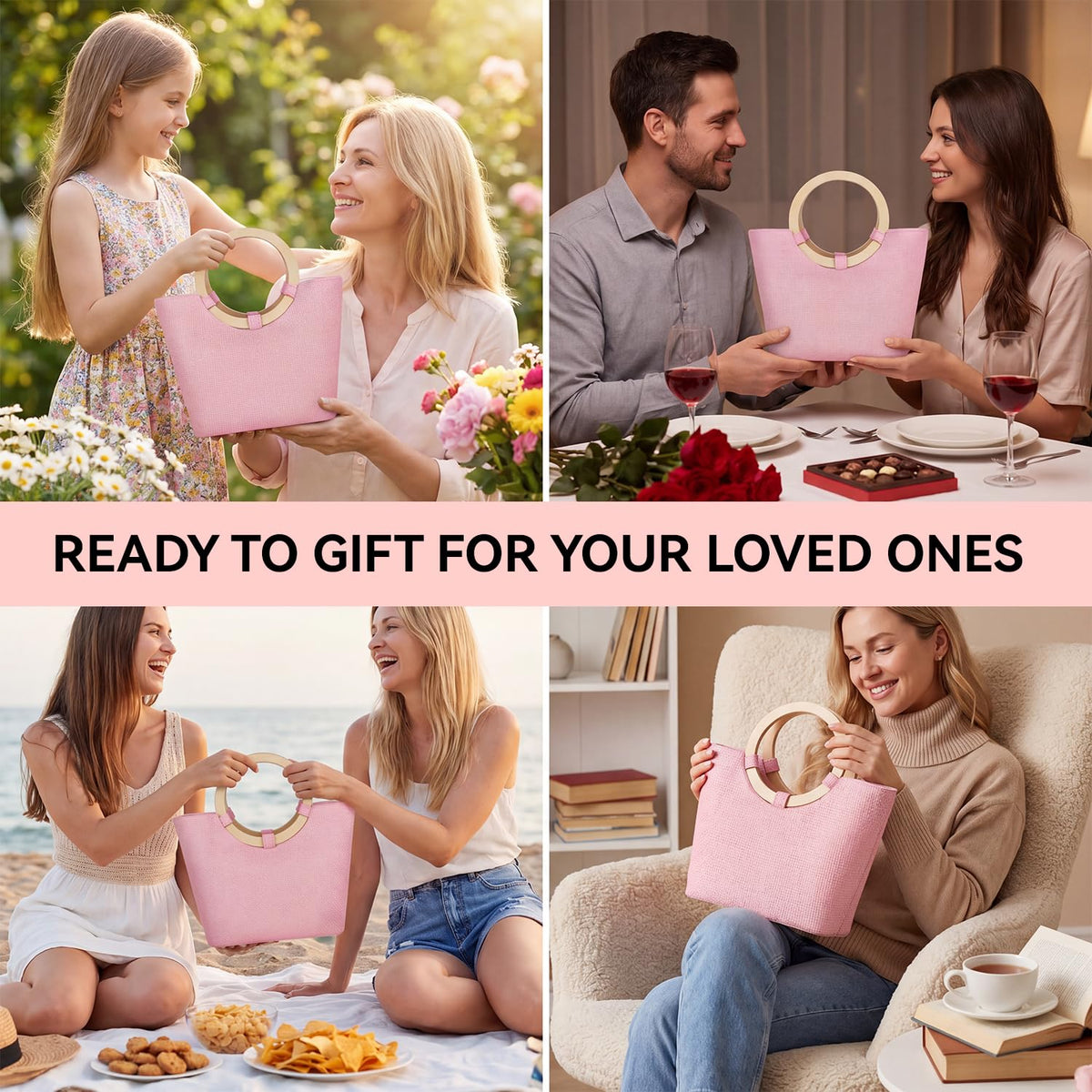 All items included in Spa Luxetique Rose gift set