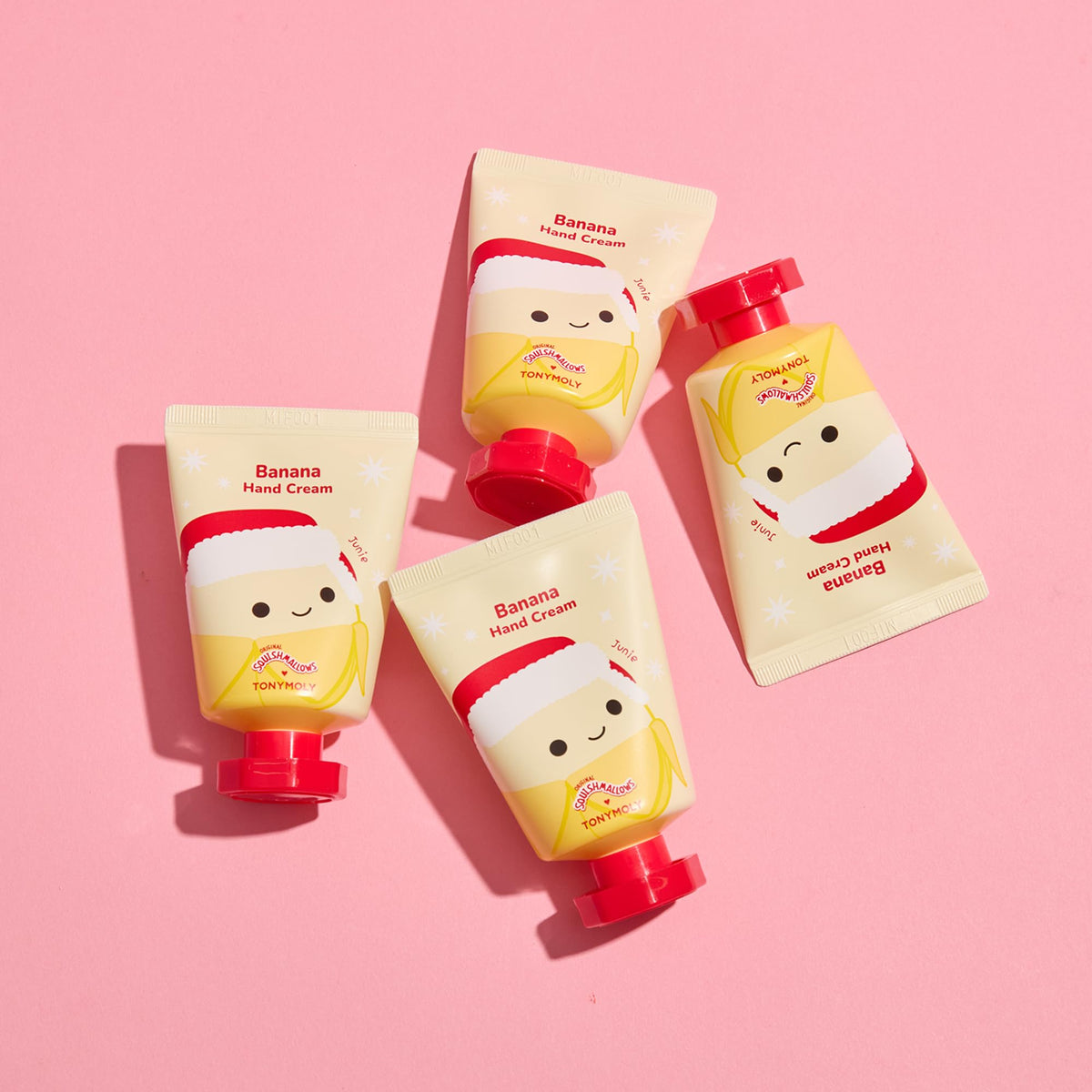 All three hand cream tubes arranged together for gifting