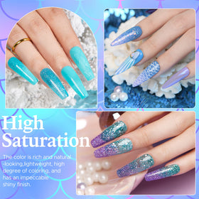All tools included in AZUREBEAUTY Dip Powder Nail Kit