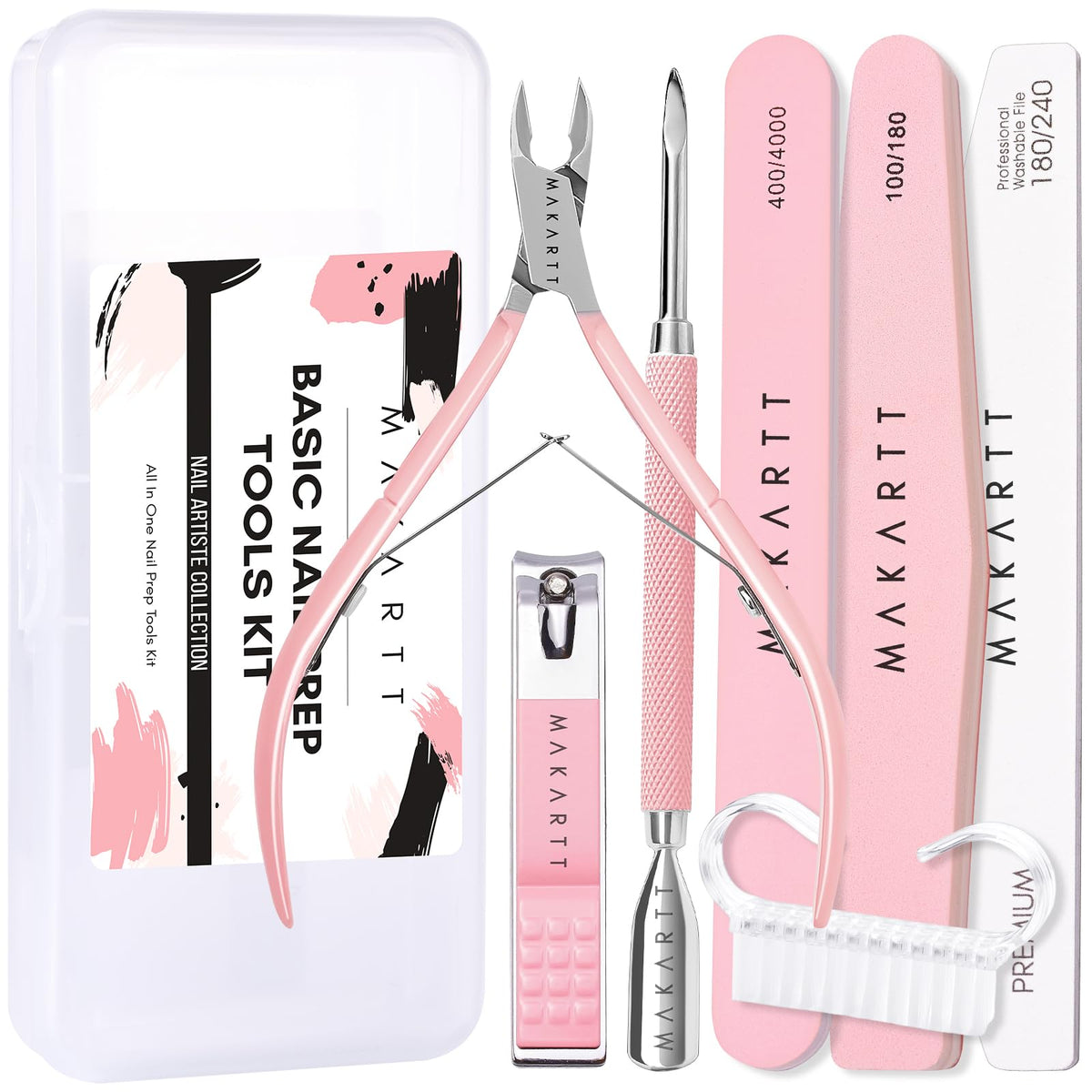 All tools included in the Makartt nail care kit