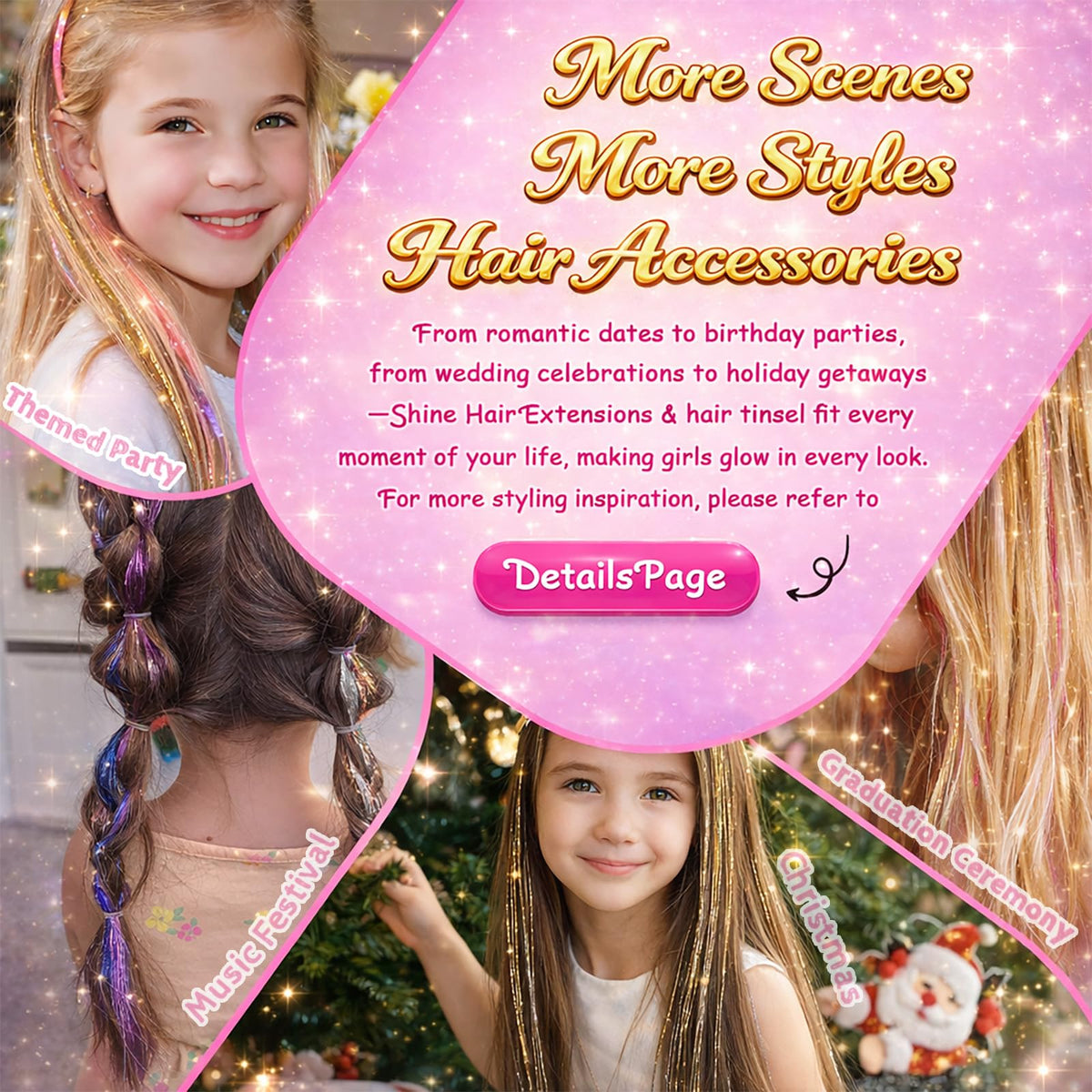 All tools included in the Rootoo Hair Tinsel Kit