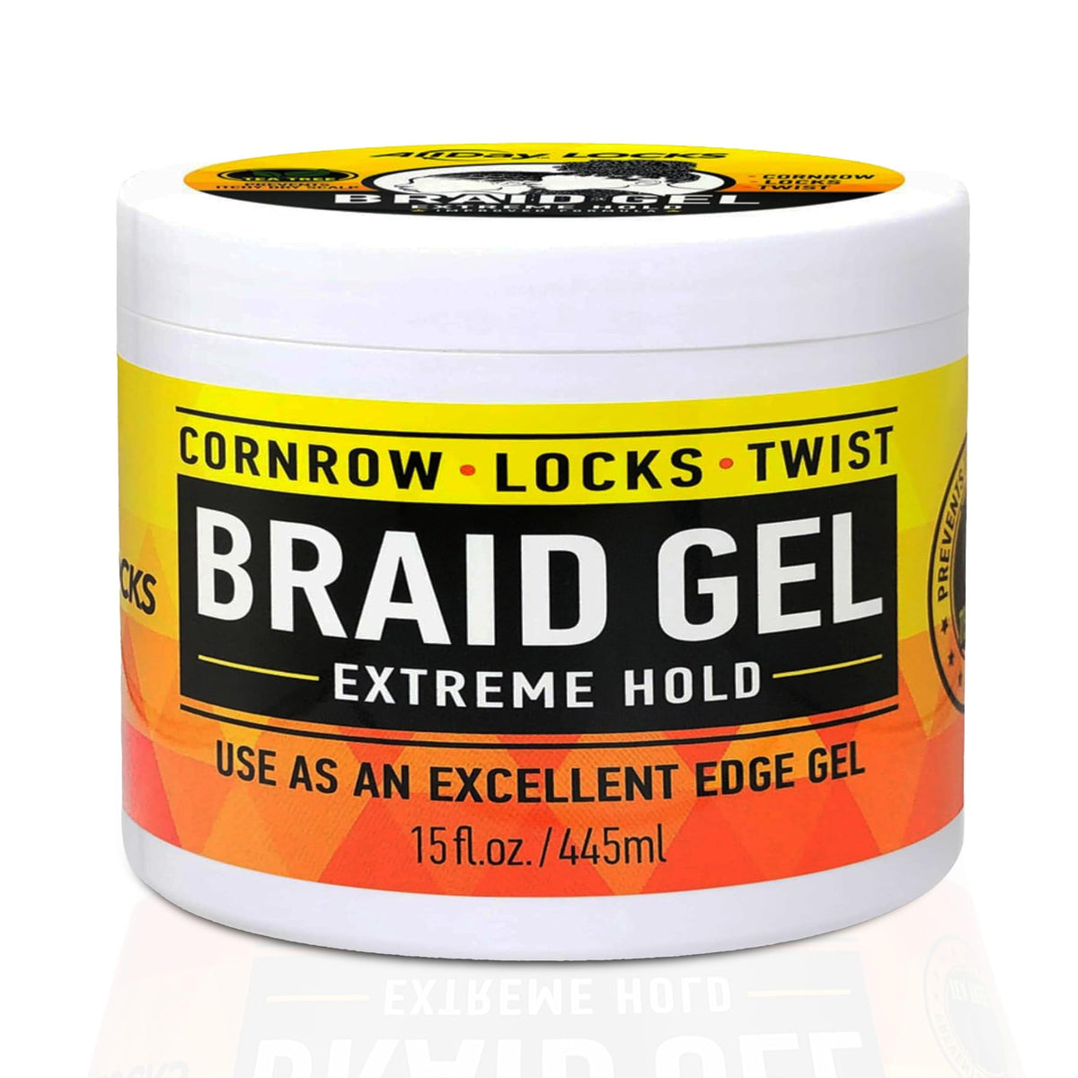 AllDay Locks Braid Gel Extreme Hold 15 Oz front view