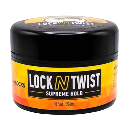 AllDay Locks Lock N Twist Hold Gel 10 Oz jar front view