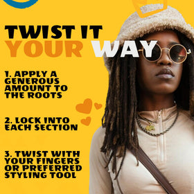 AllDay Locks Lock N Twist Hold Gel in a styling routine