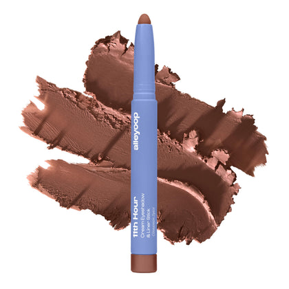 ALLEYOOP 11th Hour Cream Eyeshadow Stick in Cinnamon Brown front view
