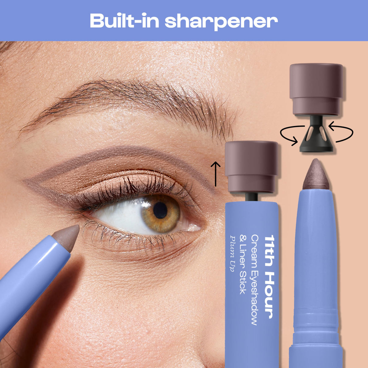 ALLEYOOP 11th Hour Cream Eyeshadow Stick on a vanity
