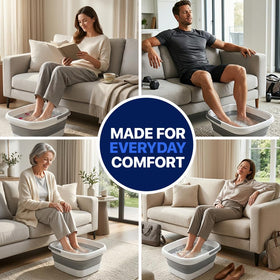 AllSett Health Collapsible Foot Bath in a home setting