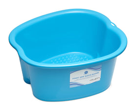 AllSett Health Foot Soaking Bath Basin blue model front view