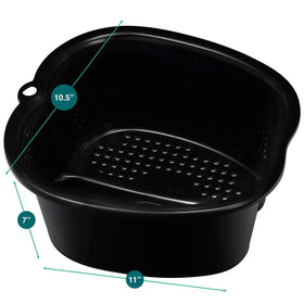 AllSett Health Foot Soaking Bath Basin in a relaxing home setup
