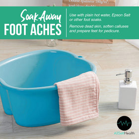 AllSett Health Foot Soaking Bath Basin packaging