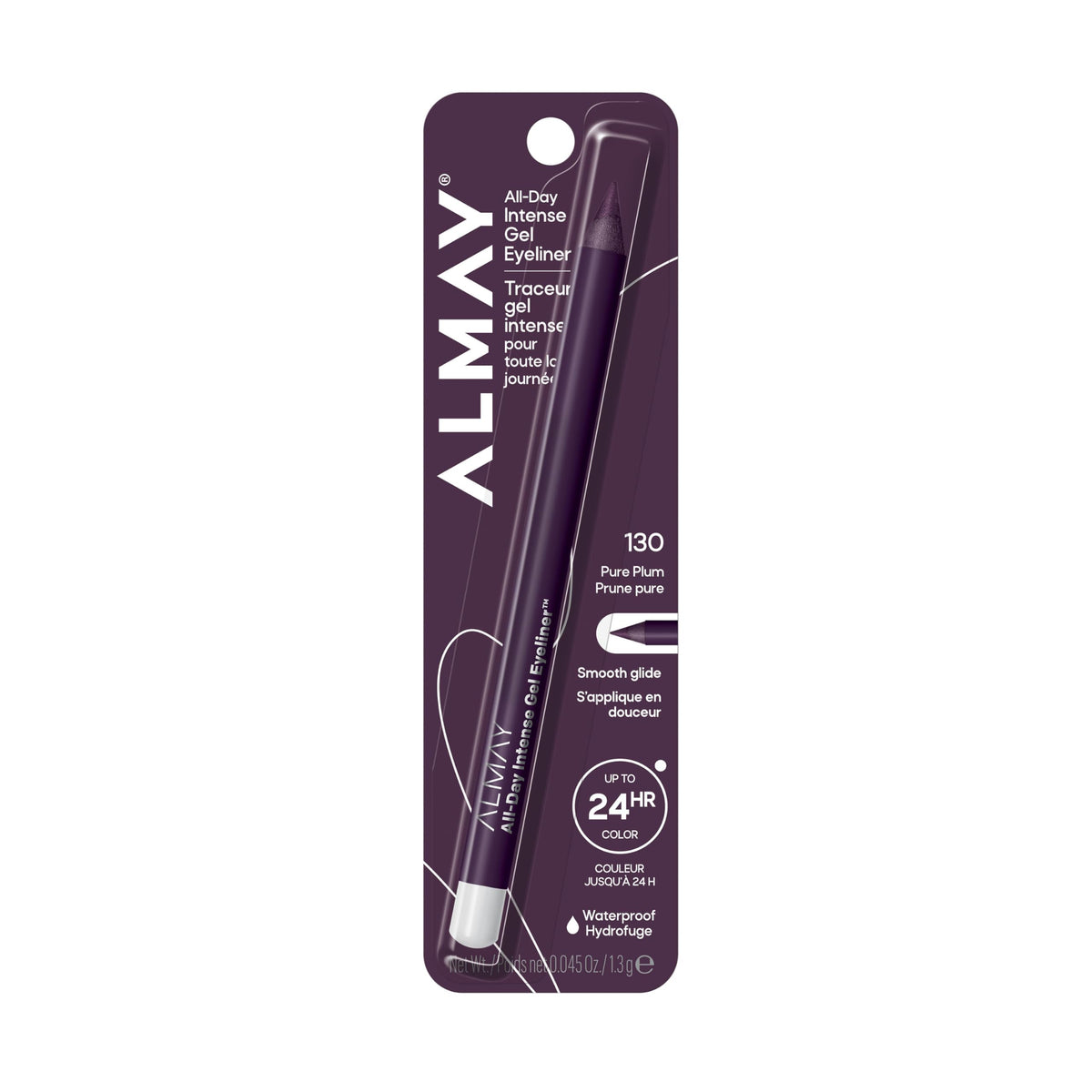 Almay All-Day Intense Gel Eyeliner 130 Pure Plum front view