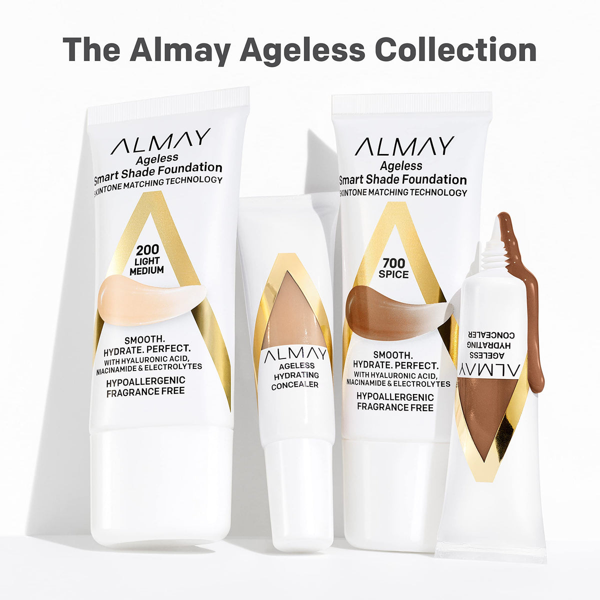 Almay Anti-Aging Foundation Smart Shade 500 Golden in natural light