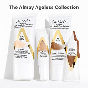Almay Anti-Aging Foundation Smart Shade 500 Golden in natural light