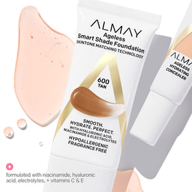 Almay Anti-Aging Foundation Smart Shade 500 Golden packaging details
