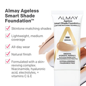 Almay Anti-Aging Foundation Smart Shade 500 Golden side view