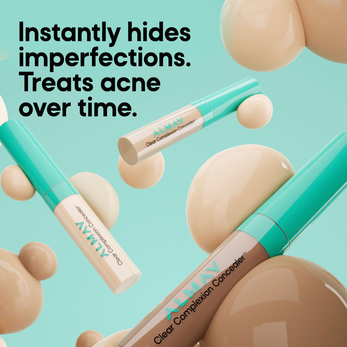 Almay Clear Complexion Concealer 300 texture on hand