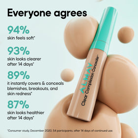 Almay Clear Complexion Concealer 400 on a makeup table