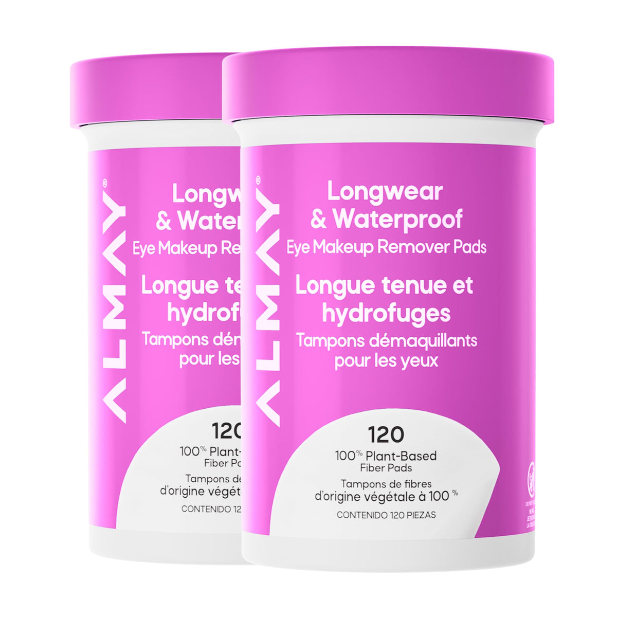 Almay Longwear & Waterproof Eye Makeup Remover Pads front view