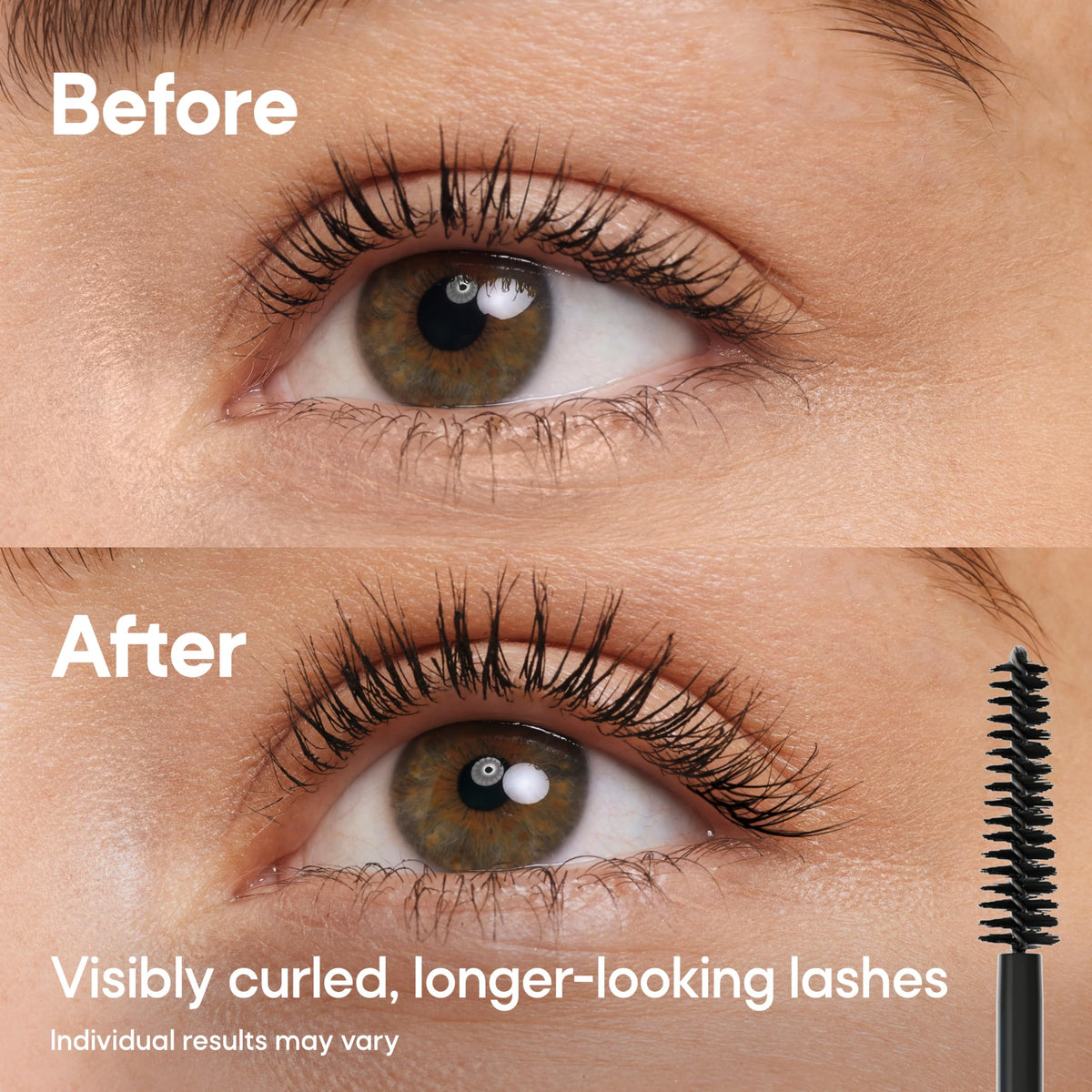 Almay Multi-Benefit Mascara applied on lashes