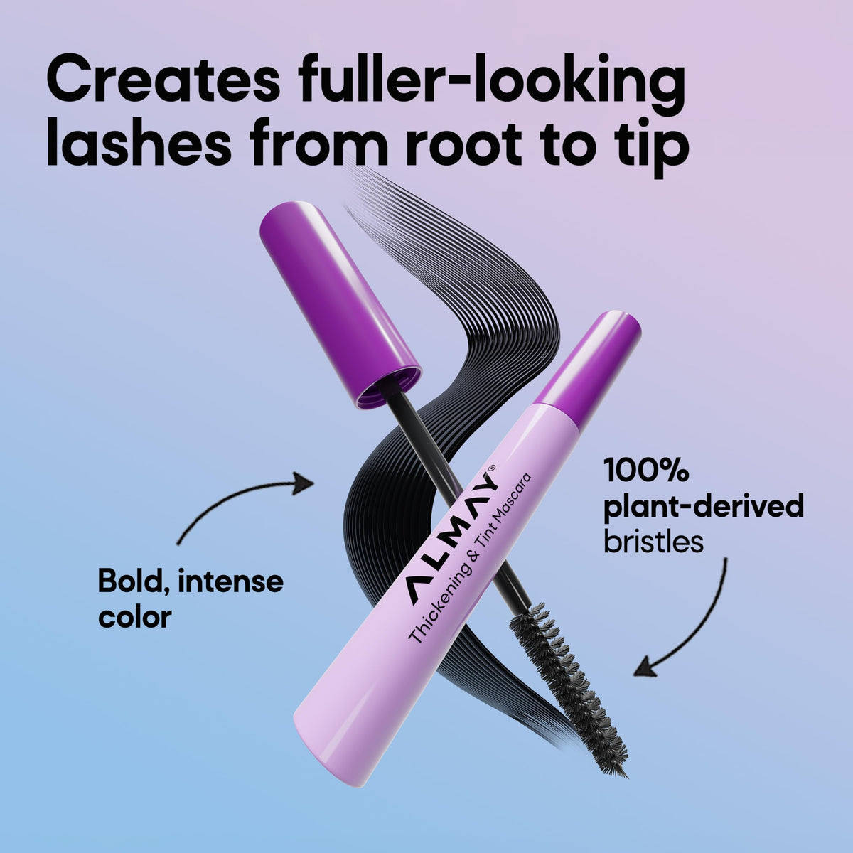 Almay Thickening & Tint Mascara 403 Black Brown packaging side view
