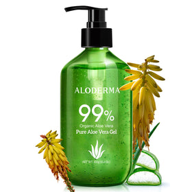 Aloderma Aloe Vera Gel 10.6oz pump bottle front view