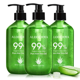 Aloderma Aloe Vera Gel 3 x 10.6oz front view