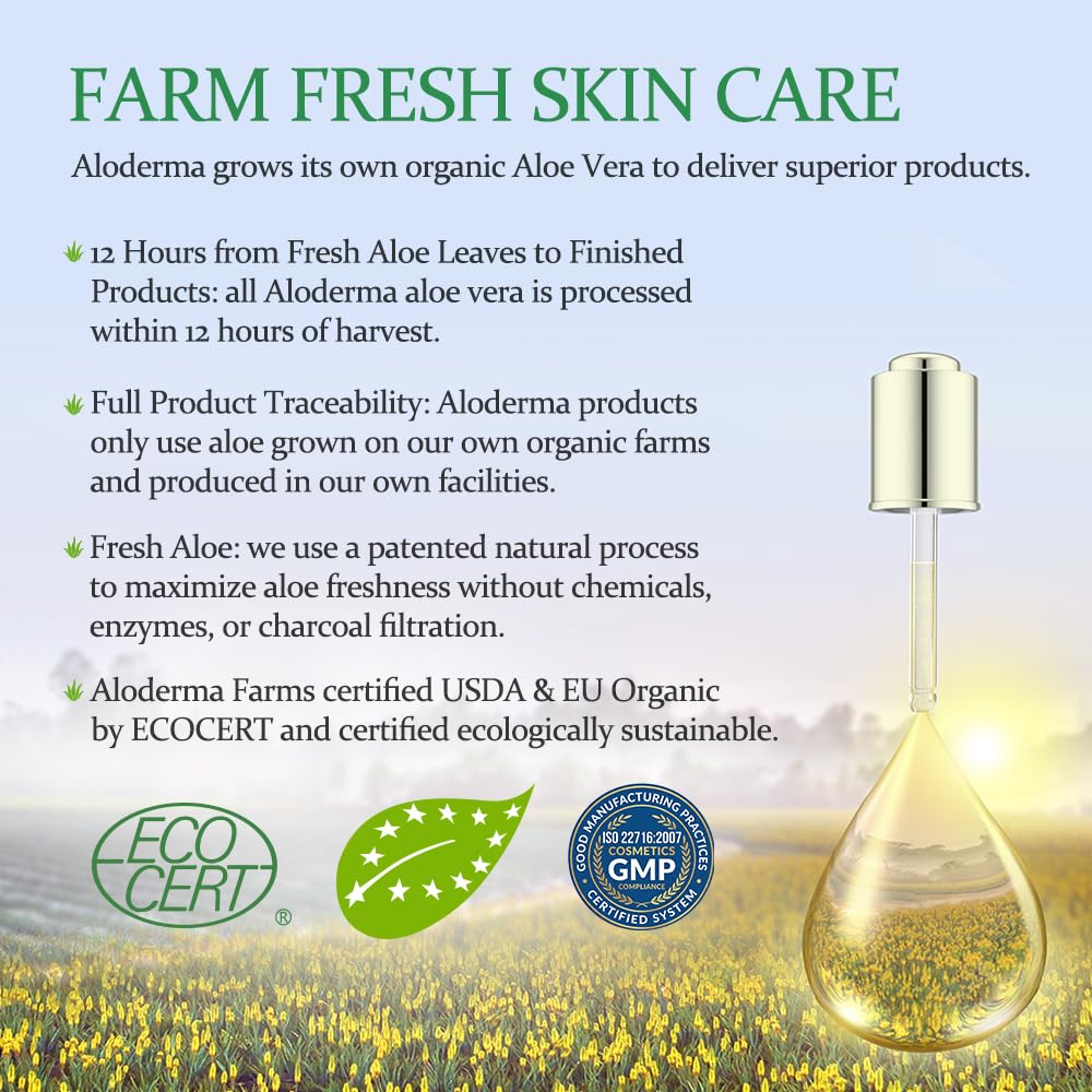 Aloderma Aloe Vera Gel 7oz close-up of gel texture