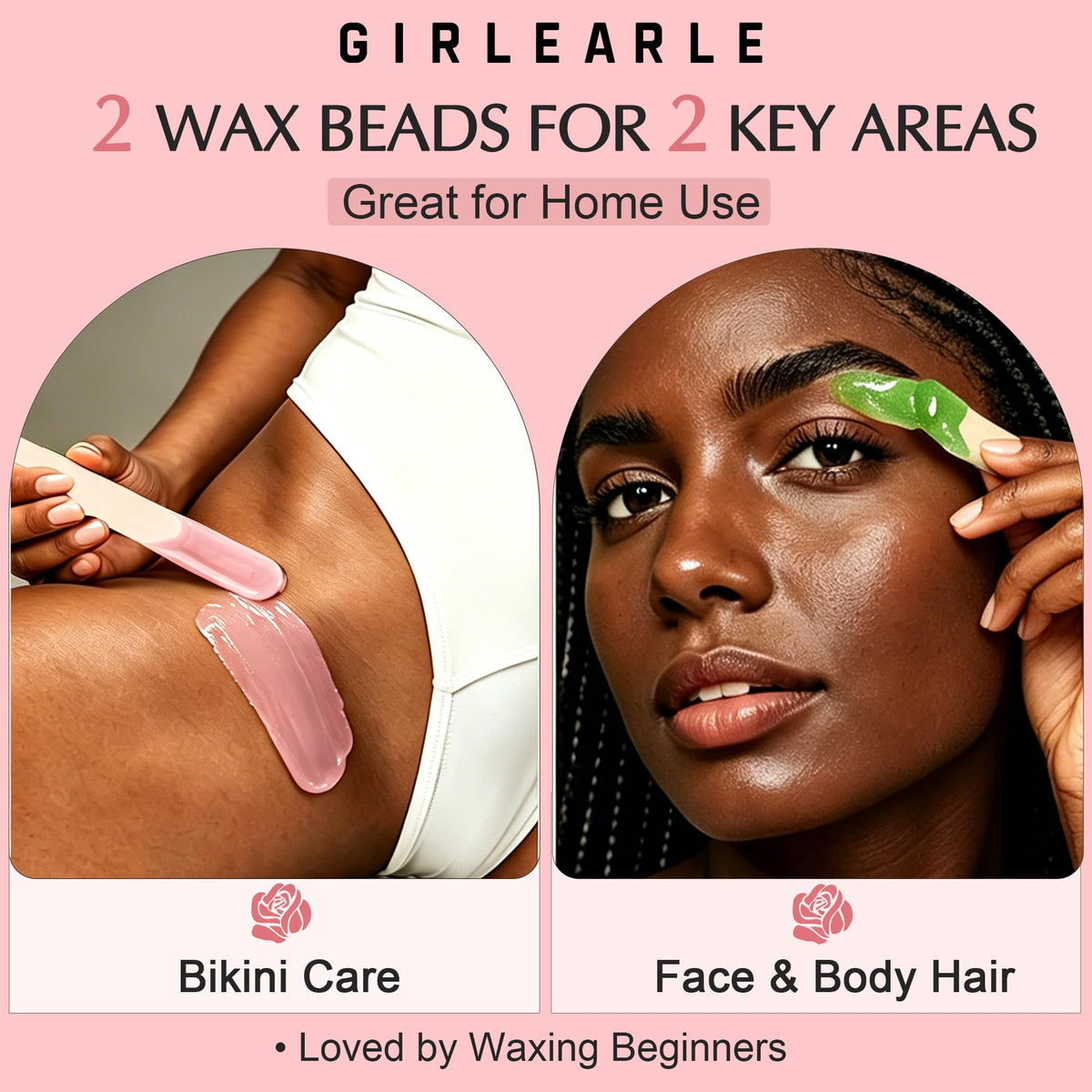 Aloe wax beads designed for sensitive skin