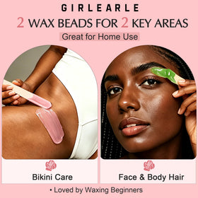 Aloe wax beads designed for sensitive skin