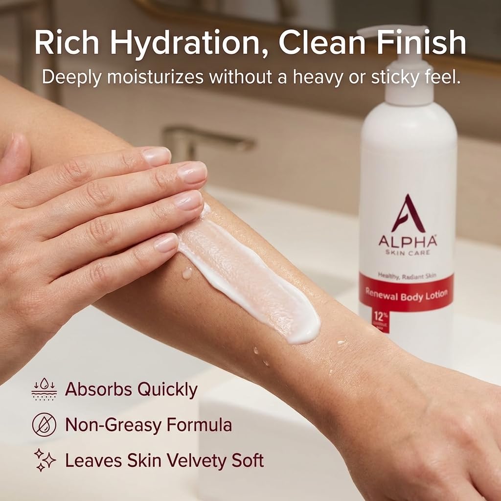 Alpha Revitalizing Body Lotion 12 Oz side view