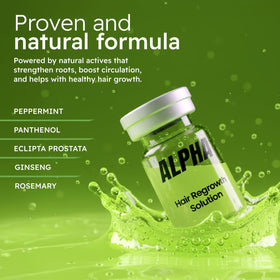 Alphainfuse Hair Serum application on scalp